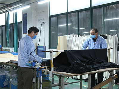 Secondary processing of microfiber cloth, including cutting and splicing